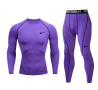 Термокомплект Nike Pro Combat фиолетовый