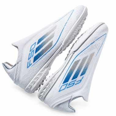 Детские футбольные сороконожки F50 Laceless White Blue