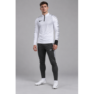 Тренировочный костюм Academy Dri-FIT белый/тёмно-серый