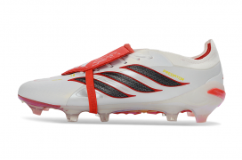 Бутсы Predator Elite Tongue FG white red