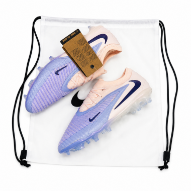 Футбольные бутсы Phantom 6 Low Elite FG Blue/Pink с мешочком