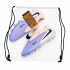 Футбольные бутсы Phantom 6 Low Elite FG Blue/Pink с мешочком