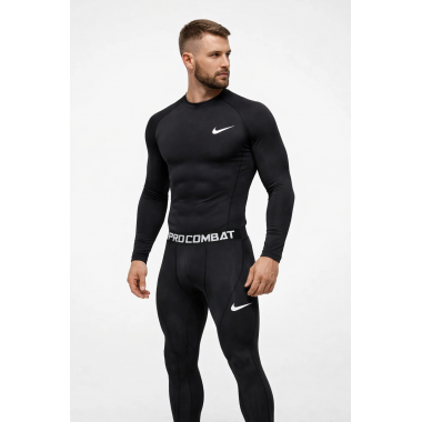Термокомплект Nike Pro Combat черный