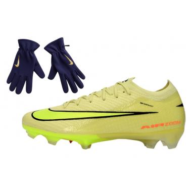 Футбольные бутсы Air Zoom Mercurial Vapor XVI FG Lime Volt + перчатки в подарок